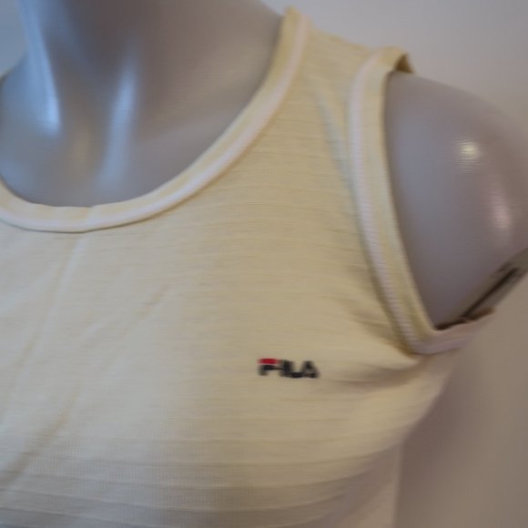 Womens Fila Light Yellow Tank Top 8 * - Picture 4 of 11